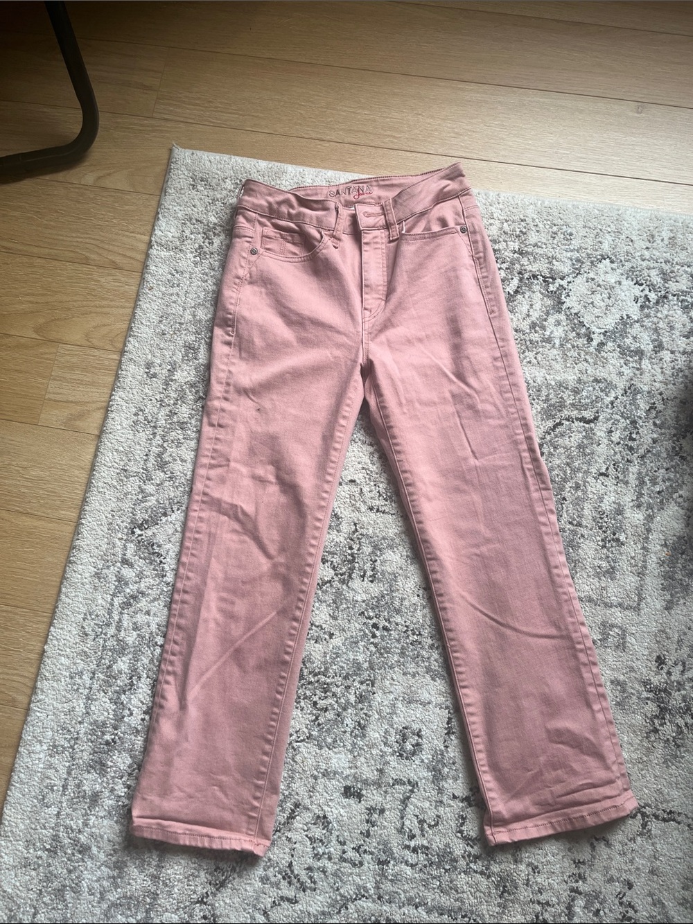 Women's Pink Straight-Leg Jeans